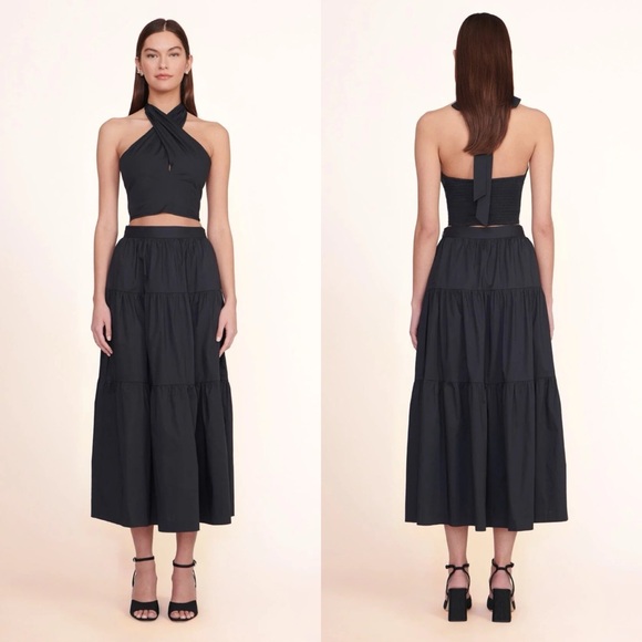 STAUD Dresses & Skirts - STAUD Sea Skirt in Black Size 10